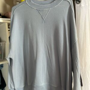 Aerie Men's Soft Blue Crewneck Sweater